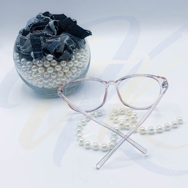 Big Round - Pink Frames w/Clear Lens